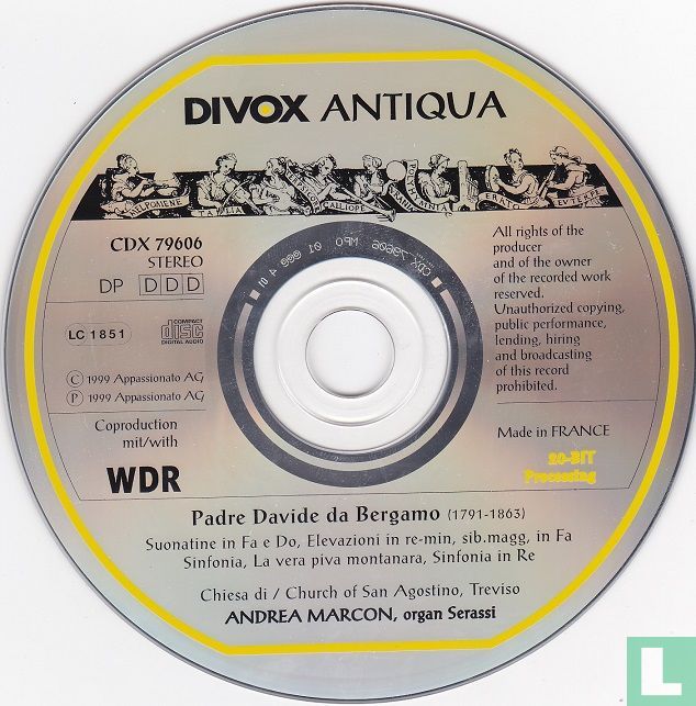 Padre Davide da Bergamo - Romantic Organ Works