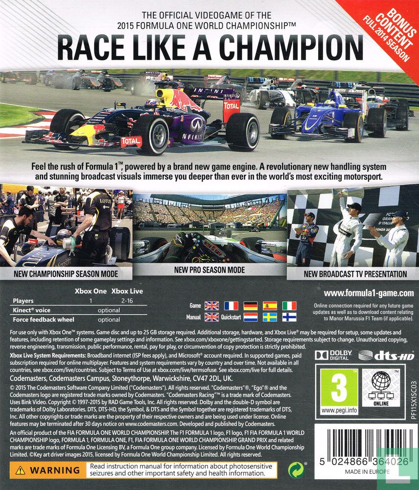 F1 2015