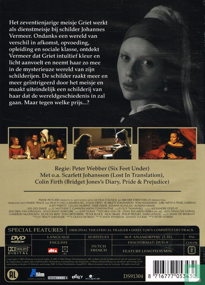 Girl With A Pearl Earring DVD Scarlett Johansson Colin Firth 