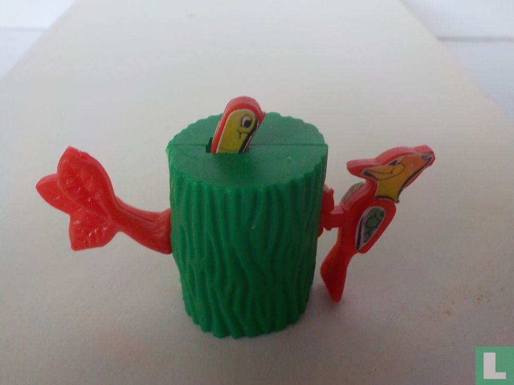 Specht en worm 