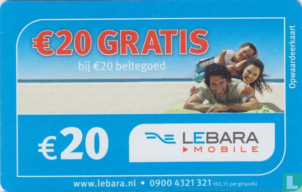 Lebara Mobile € 20 gratis LastDodo Mobile (2009) TM0113 - Lebara 
