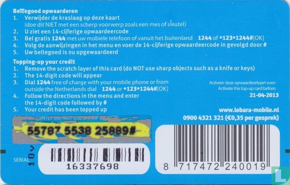 Lebara Mobile € 10 gratis