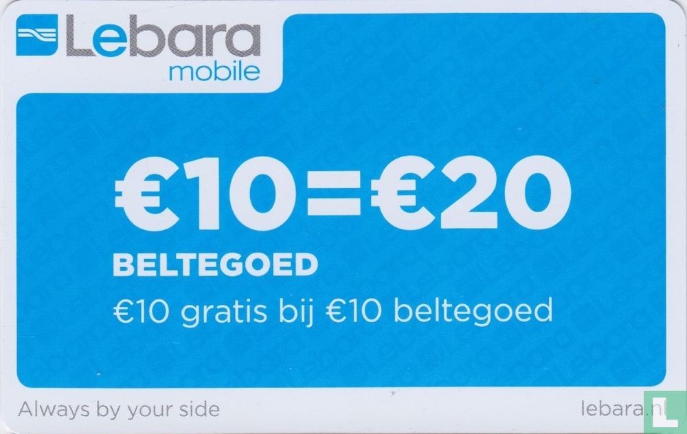 Lebara Mobile € 10 = € 20