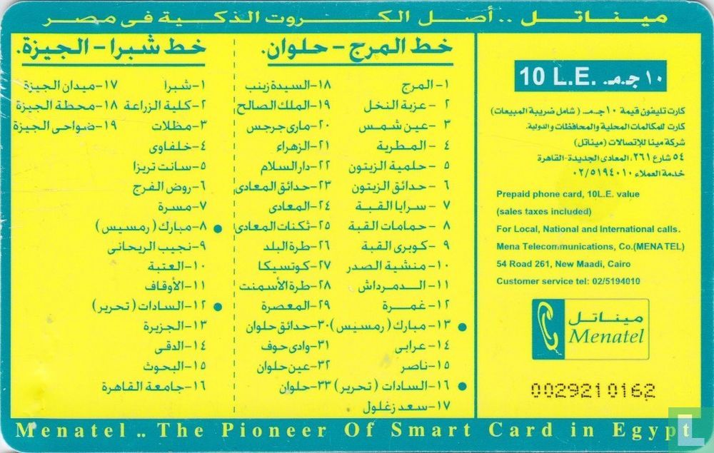 Cairo Subway map