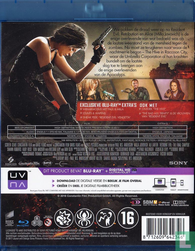 Resident Evil: The final chapter