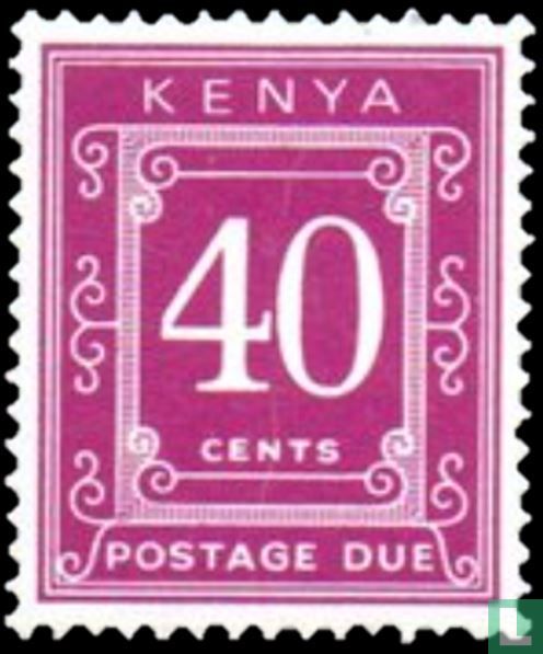 Postage due stamps