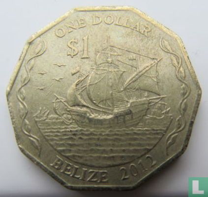 Belize 1 dollar 2012