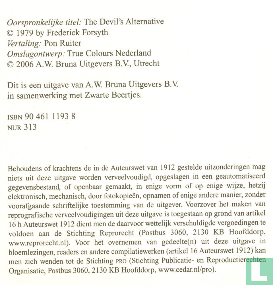 Het alternatief van de duivel