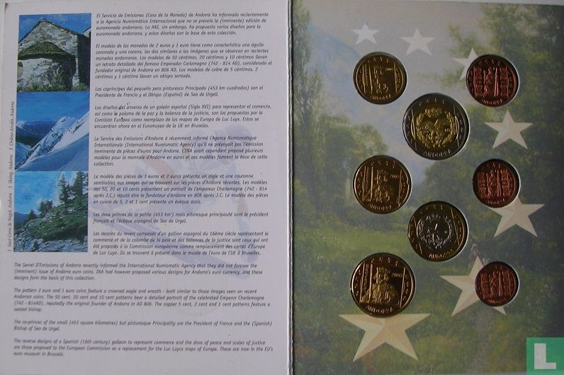 Andorra euro proefset 2003