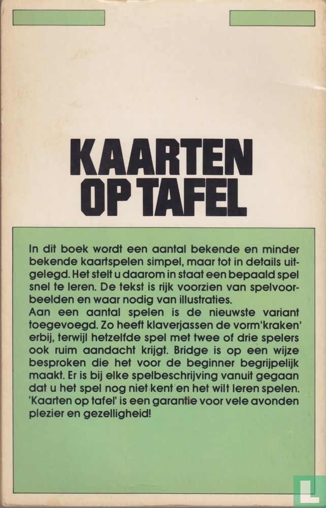 Kaarten op tafel