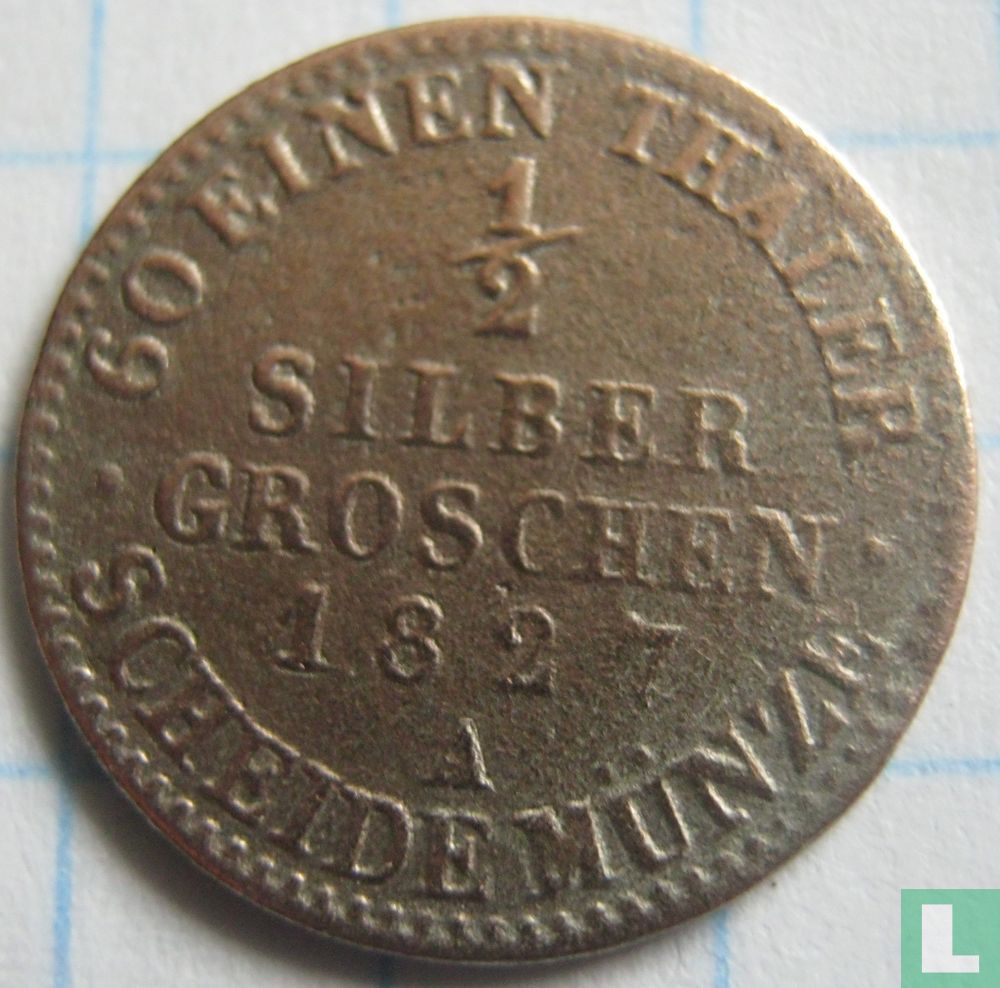 Prusse ½ silbergroschen 1827