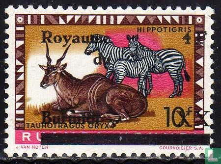 Animals, with overprint