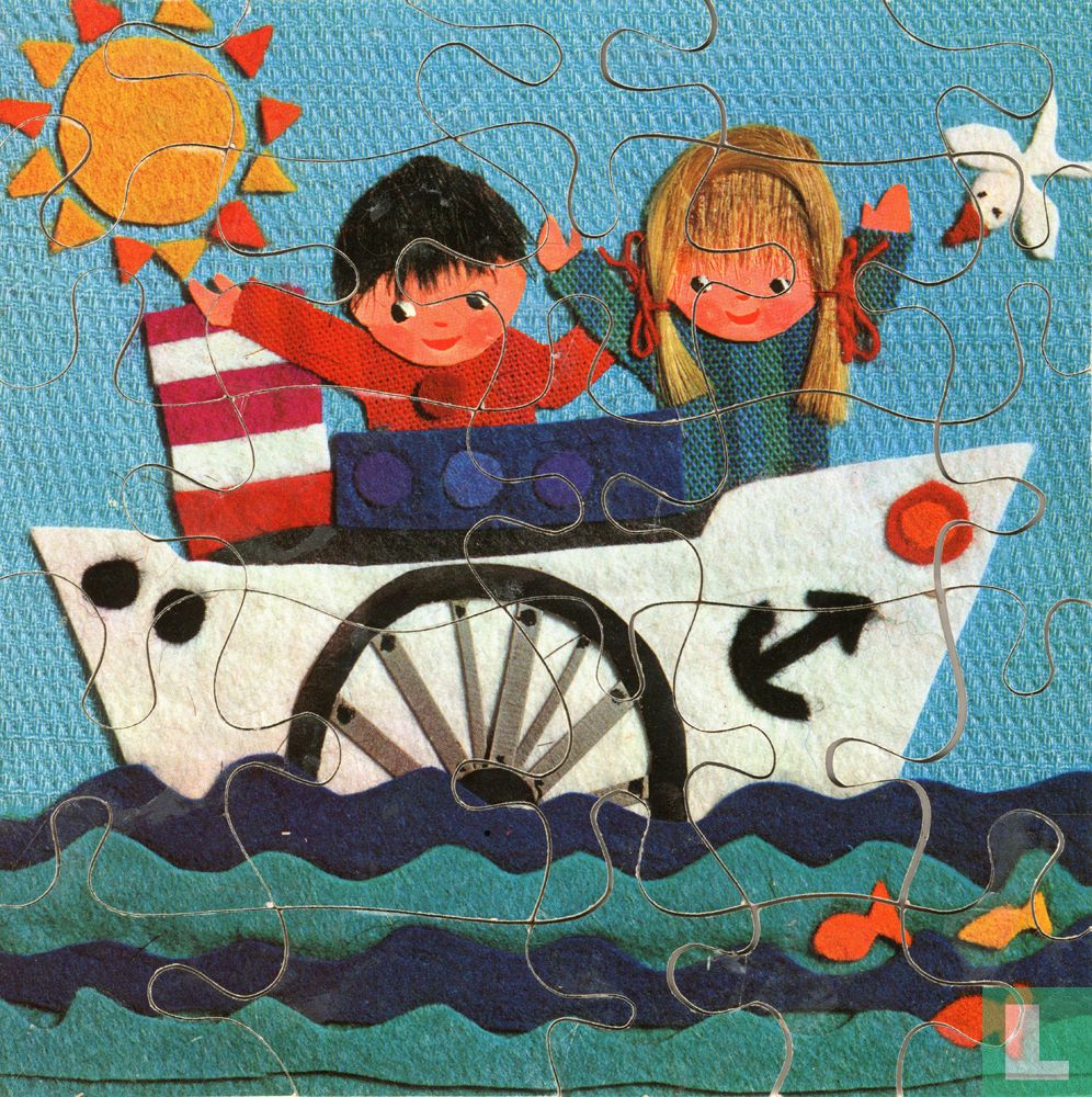 Kinderen op boot