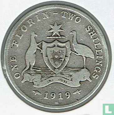 Australia 1 florin 1919