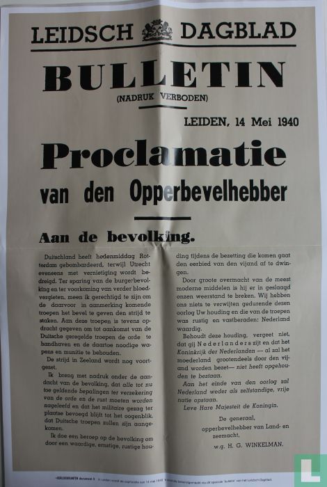 Leidsch Dagblad bulletin