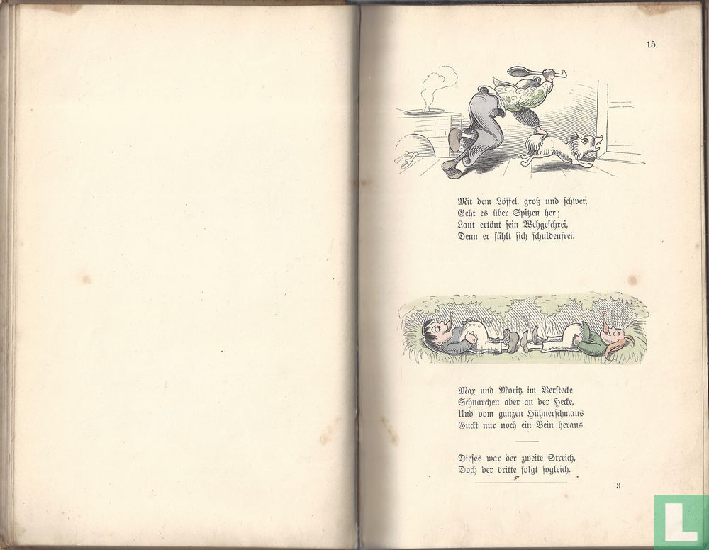 Max und Moritz eine Bubengeschichte in sieben Streichen