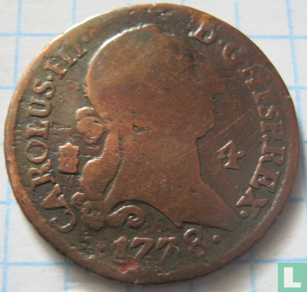 Spanien 4 Maravedi 1778
