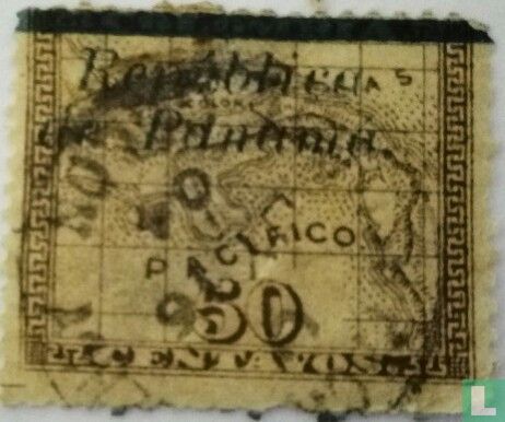 Map with overprint