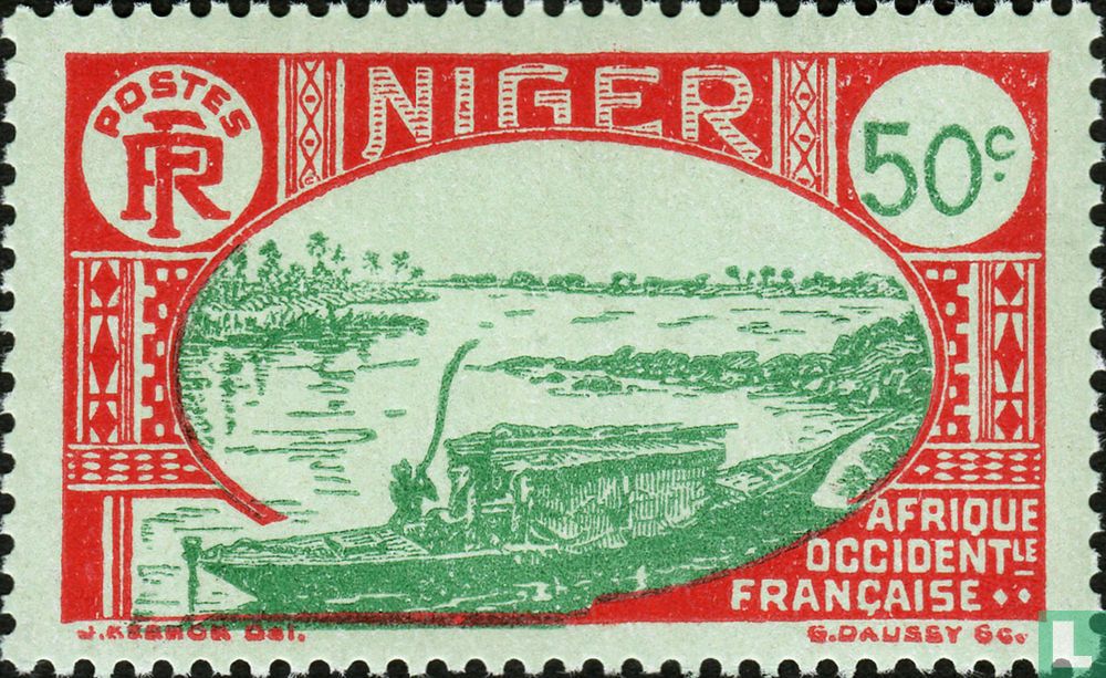 Boot op de Niger