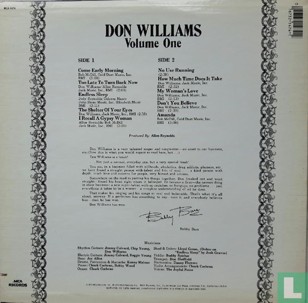 Don Williams - Volume One