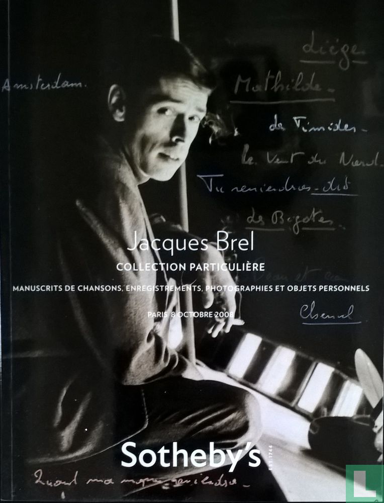 Jacques Brel. Collection particulière.