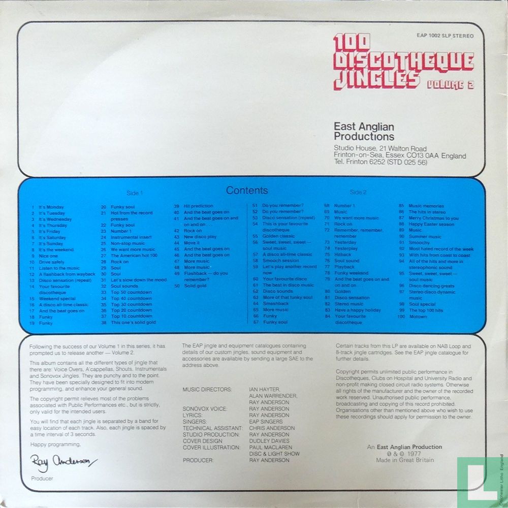 100 Discotheque Jingles 2