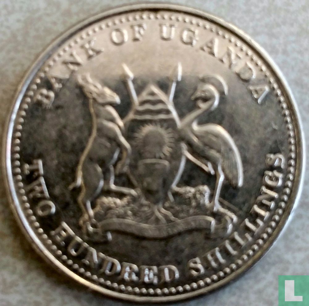 Uganda 200 shilling 2015