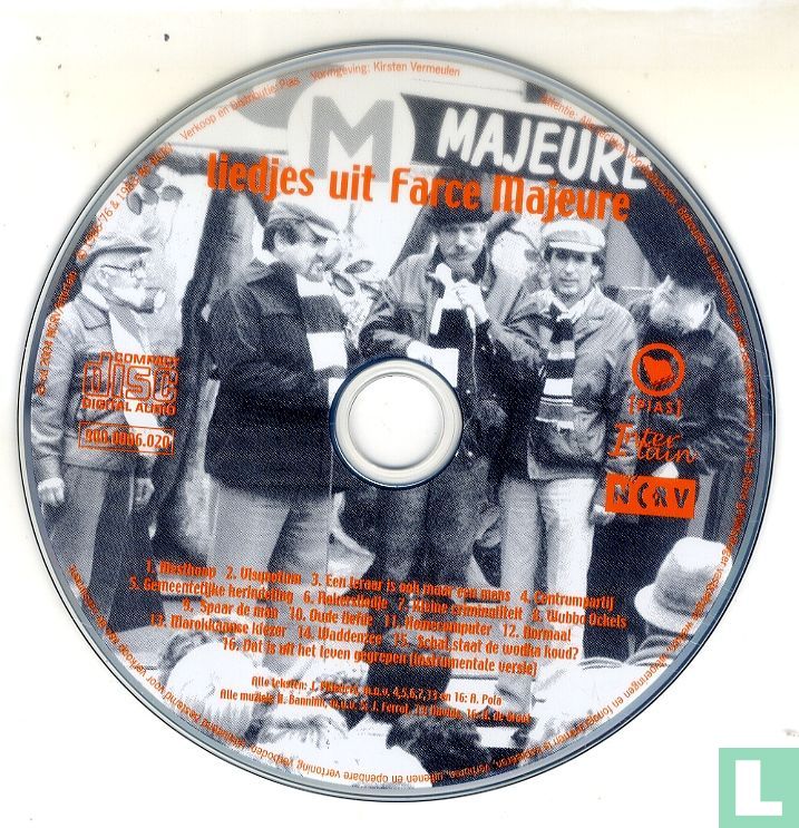 Liedjes uit Farce Majeure