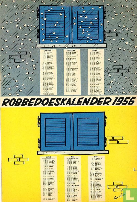 Robbedoeskalender 1956