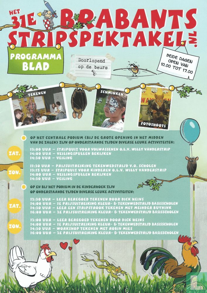 Het 31e Brabants Stripspektakel - Programmablad