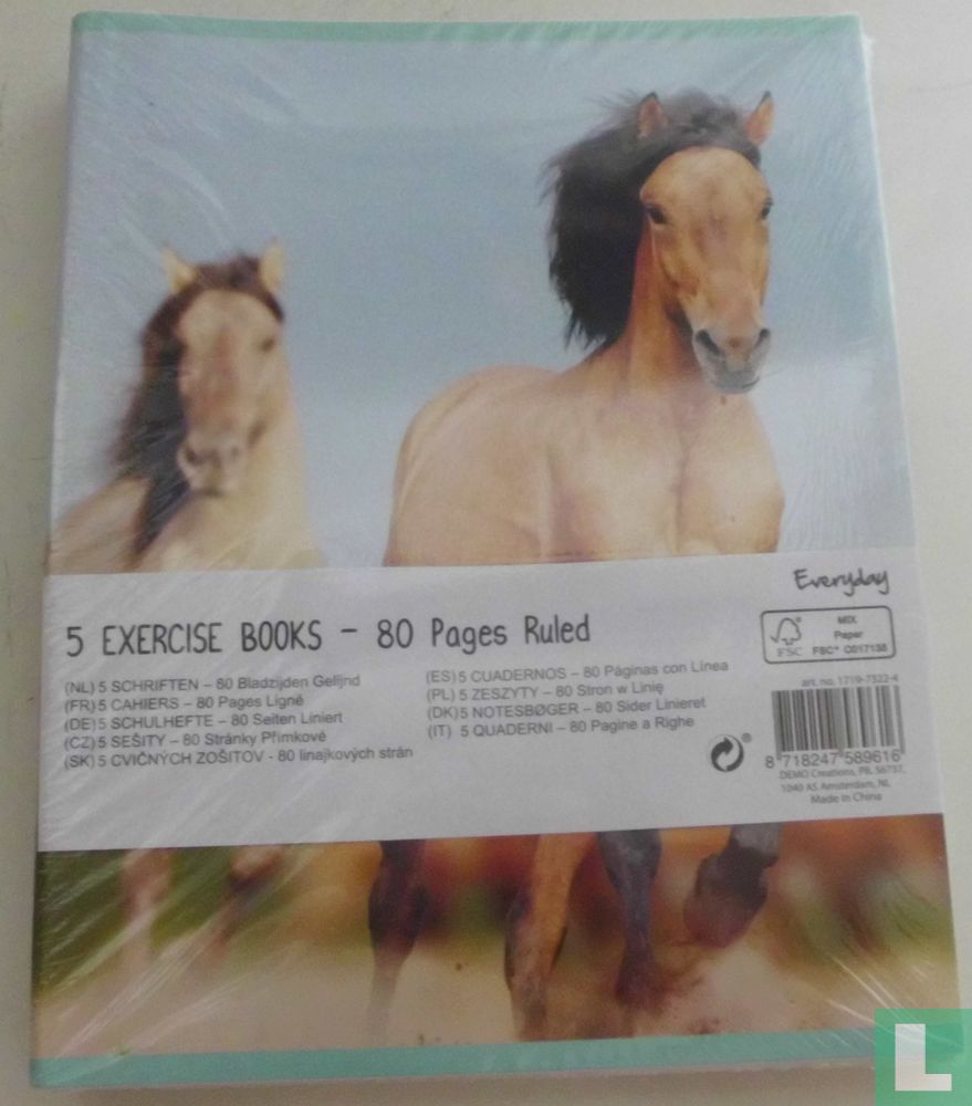 5 exercise books