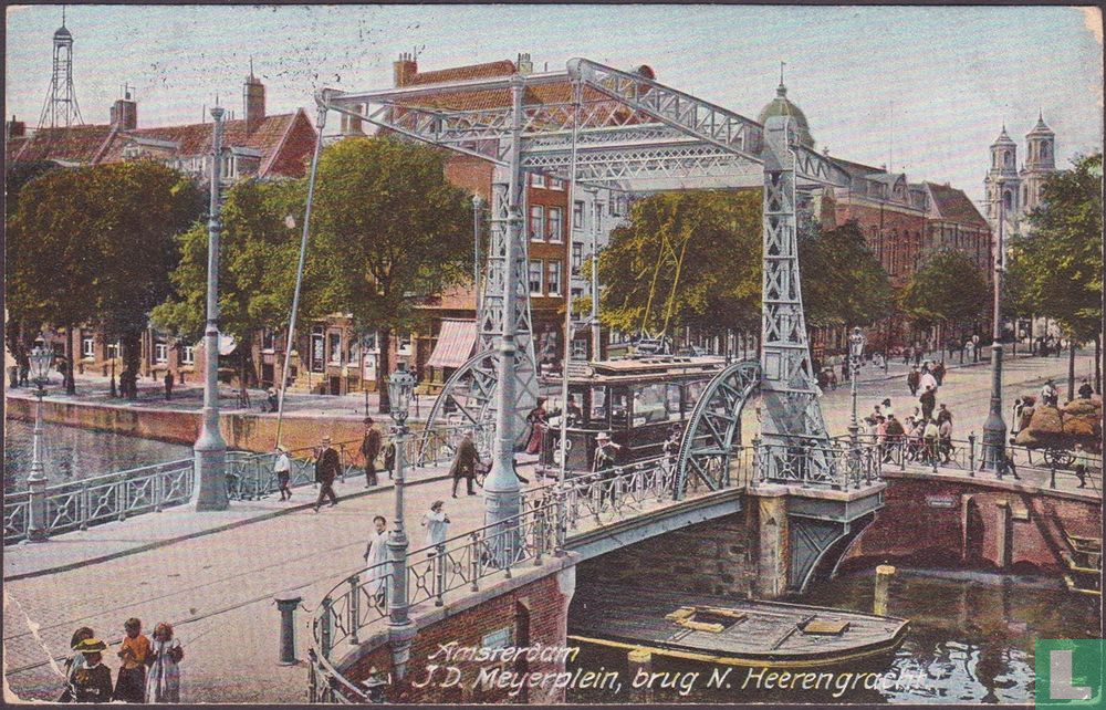 Amsterdam J. D. Meijerplein, brug N. Heerengracht.