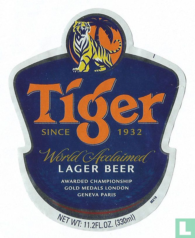 Tiger Lager Beer 