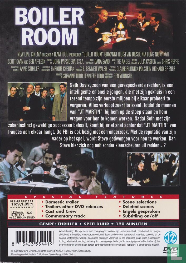 Specimen Bediening mogelijk Moskee Boiler Room DVD (2001) - DVD - LastDodo