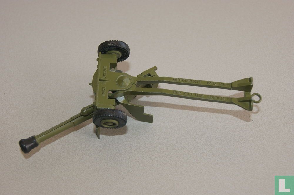 Miniature Dinky Toys N°625 – Canon Anti-char 6 Pounder – Échelle 1:32 – 1975/78 – Occasion