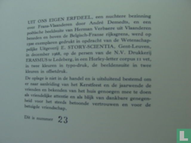 Uit ons eigen erfdeel