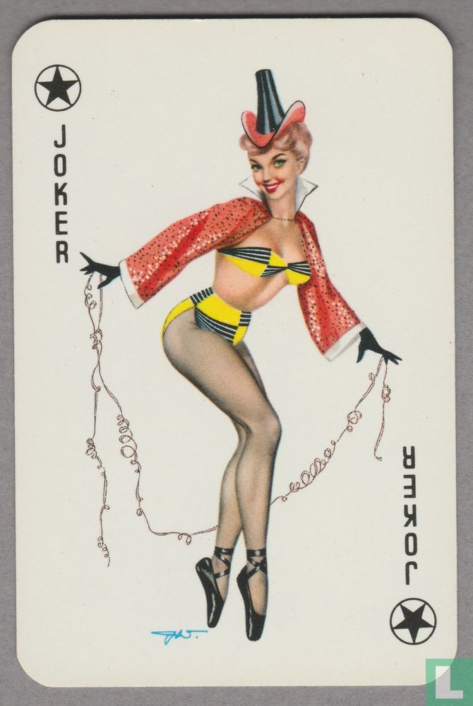 sensor voor advocaat Joker, Germany, Pin-up, Speelkaarten, Playing Cards 000352 (1963) -  Bielefelder Spielkartenfabrik G.m.b.H. - LastDodo