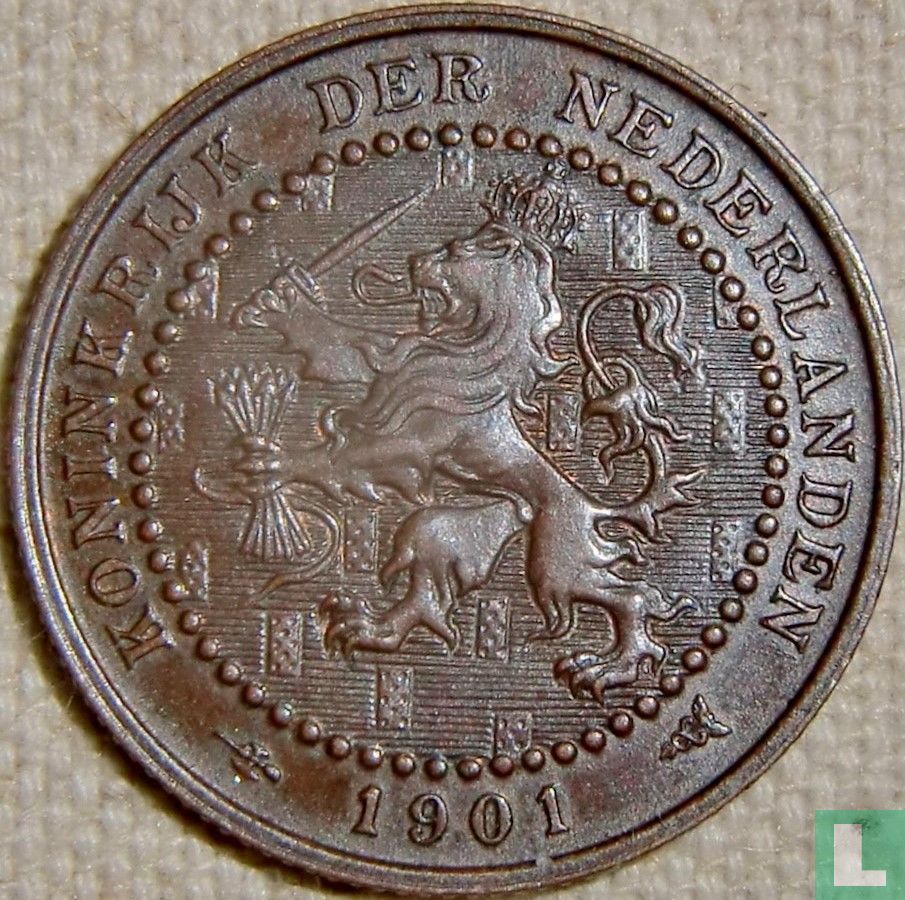 Pays-Bas 1 cent 1901 (type 1)
