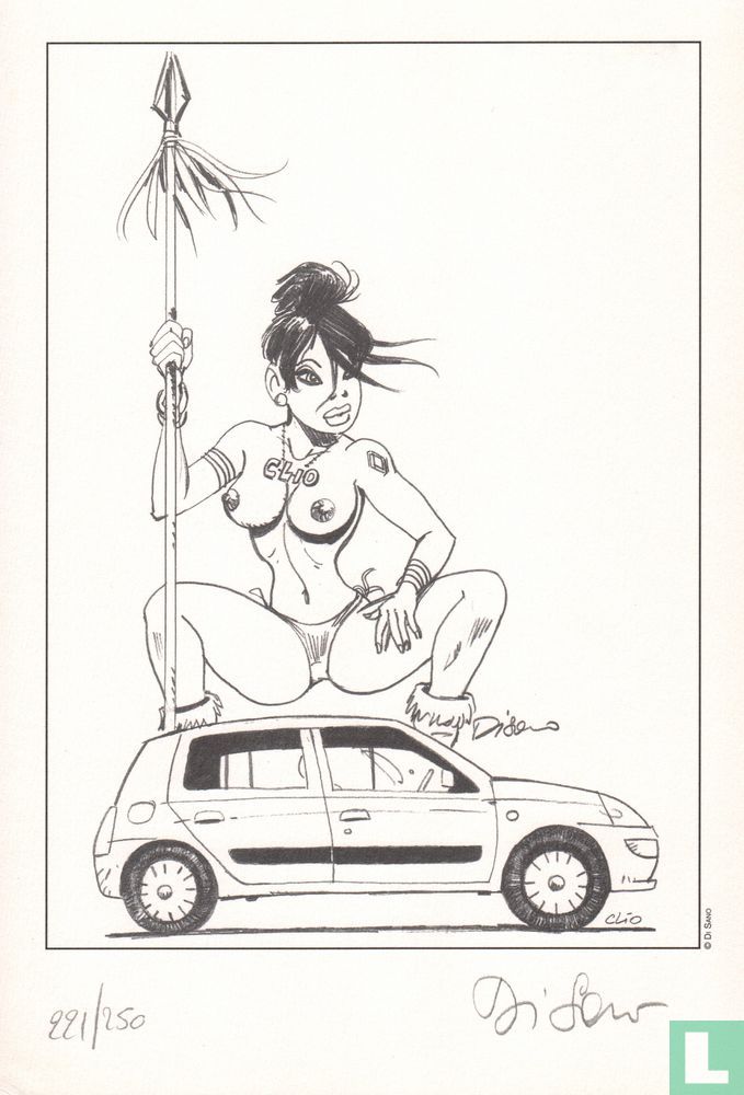 Pin-up Renault Clio
