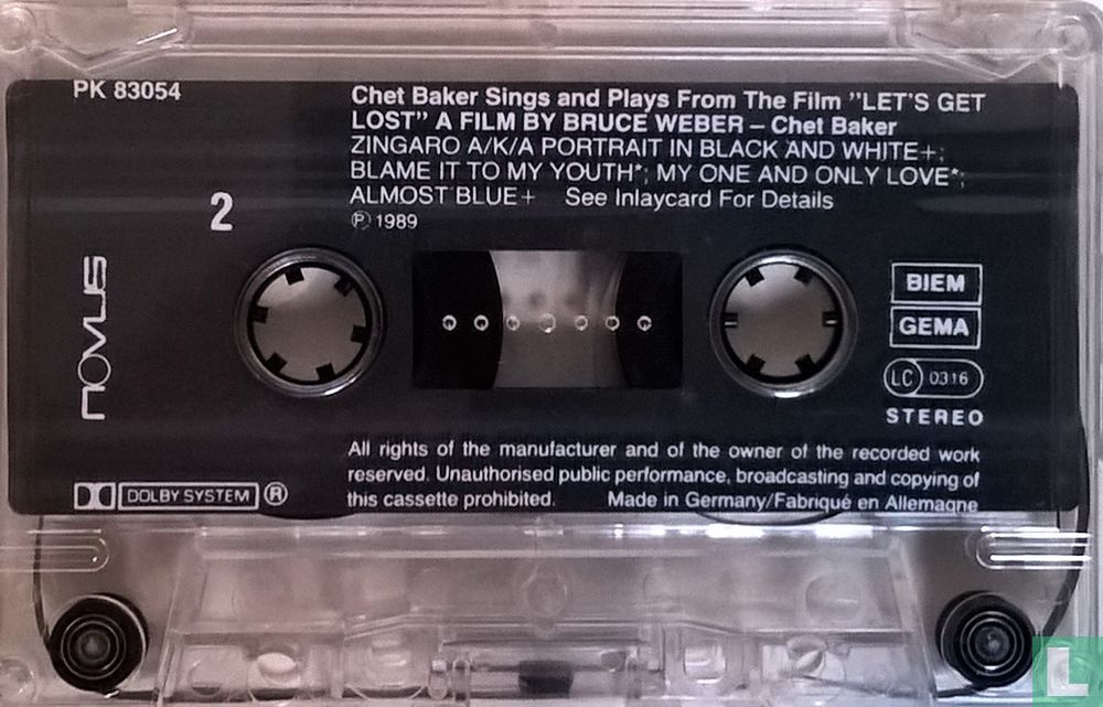 Chet Baker Sings and Plays from the Film "Let's Get Lost"