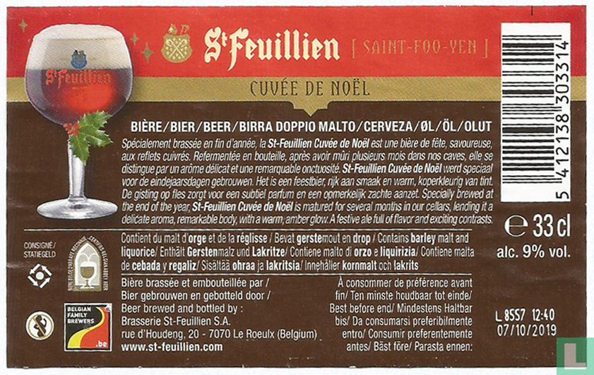 St. Feuillien Cuvée de Noël