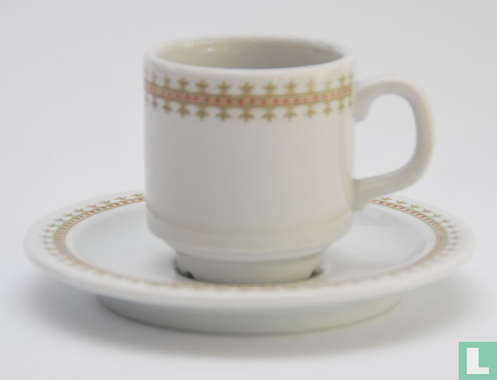 Coffee cup and saucer - Sonja 305 - Decor Chanel - Mosa (1969) - Sonja -  LastDodo