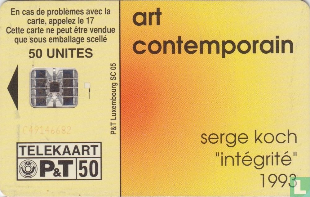 Serge Koch "Intégrité" 1993