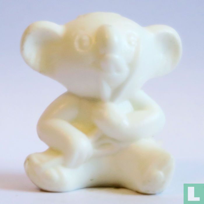 Koala mit Eukalyptusblatt