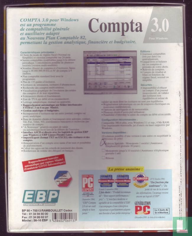 EBP - Compta 3.0 pour Windows