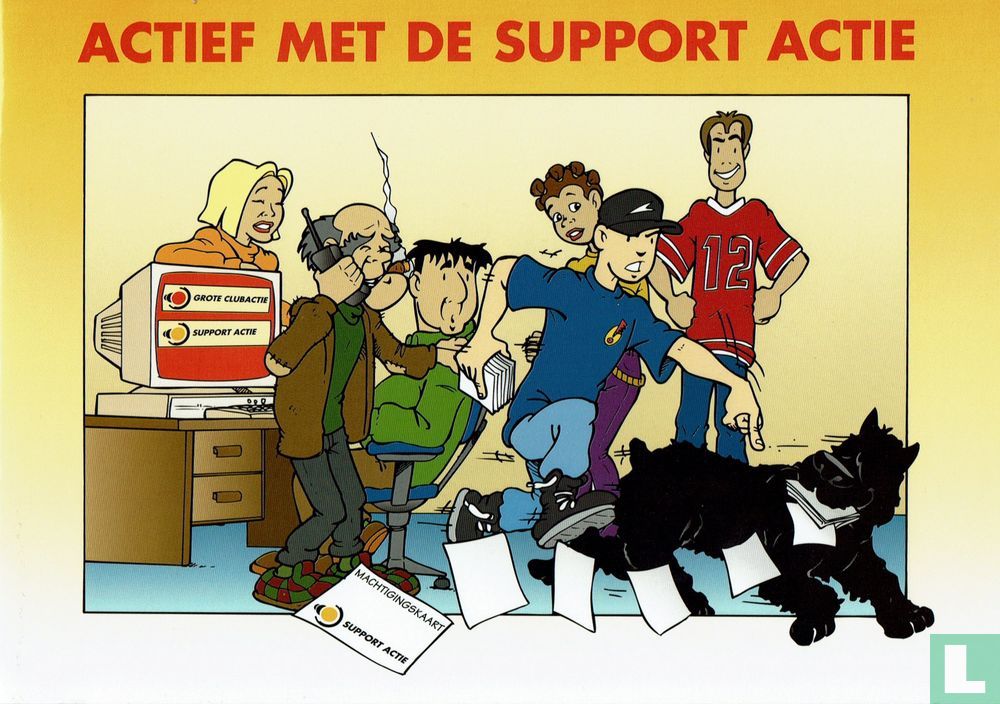 Actief met de support actie
