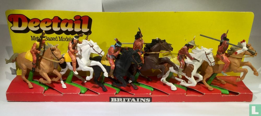 Apache te paard complete set van 6