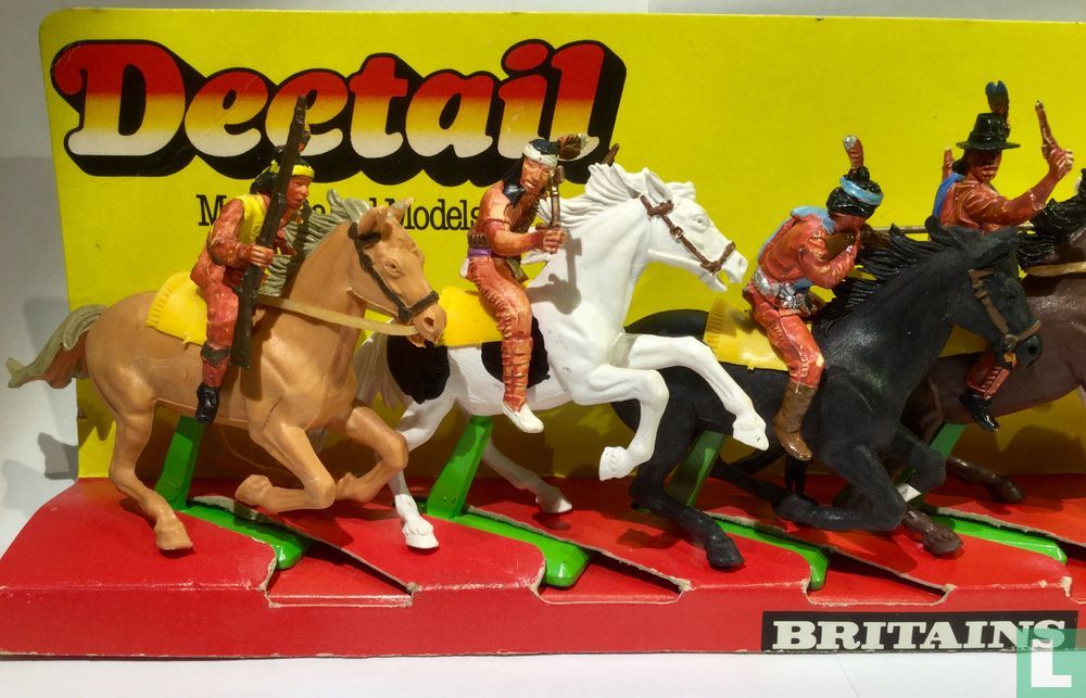 Apache te paard complete set van 6