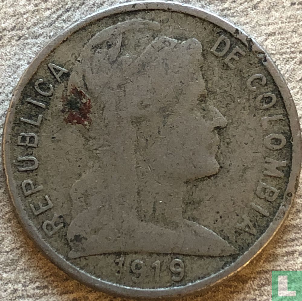 Colombie 5 centavos 1919
