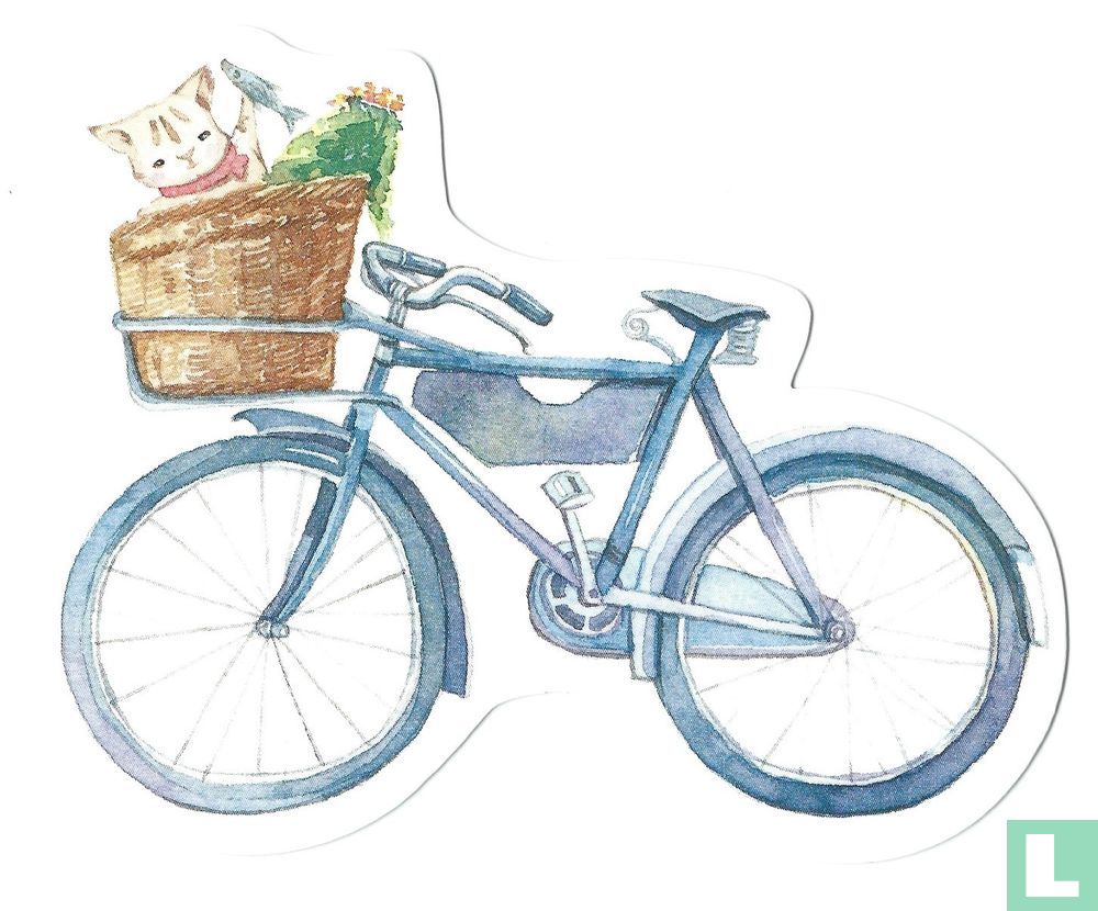 blauwe herenfiets